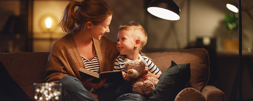 Woman and Child Having Fun